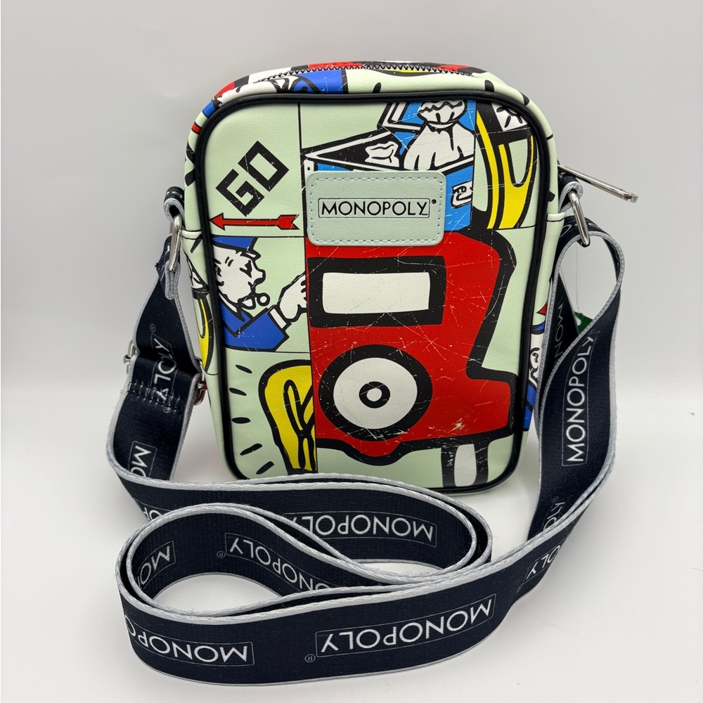 Buckle Down Graphic Monopoly Crossbody Bag NWT
